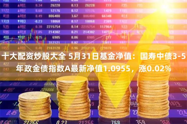 十大配资炒股大全 5月31日基金净值：国寿中债3-5年政金债指数A最新净值1.0955，涨0.02%