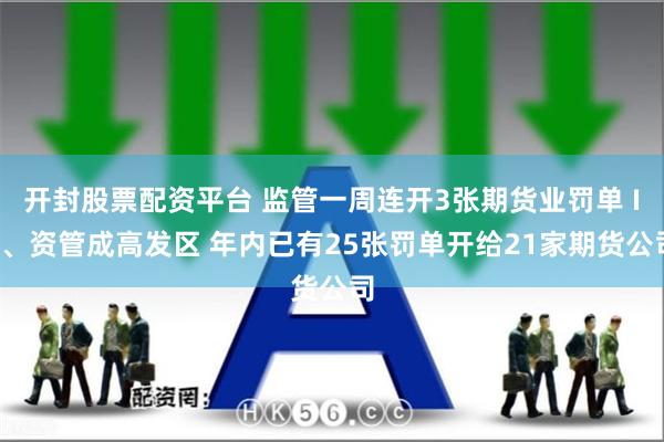 开封股票配资平台 监管一周连开3张期货业罚单 IT、资管成高发区 年内已有25张罚单开给21家期货公司