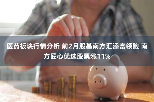 医药板块行情分析 前2月股基南方汇添富领跑 南方匠心优选股票涨11%