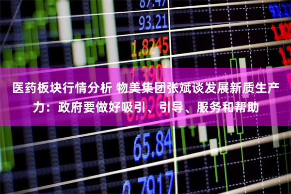 医药板块行情分析 物美集团张斌谈发展新质生产力：政府要做好吸引、引导、服务和帮助
