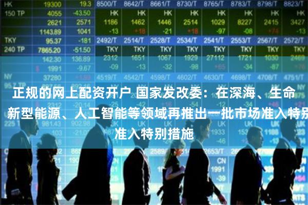正规的网上配资开户 国家发改委：在深海、生命健康、新型能源、人工智能等领域再推出一批市场准入特别措施