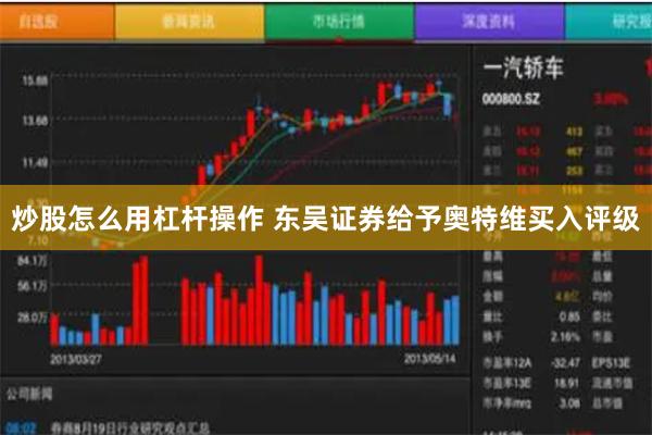 炒股怎么用杠杆操作 东吴证券给予奥特维买入评级