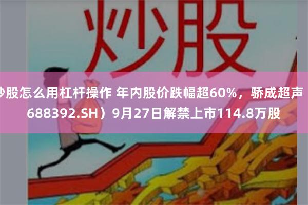 炒股怎么用杠杆操作 年内股价跌幅超60%，骄成超声（688392.SH）9月27日解禁上市114.8万股
