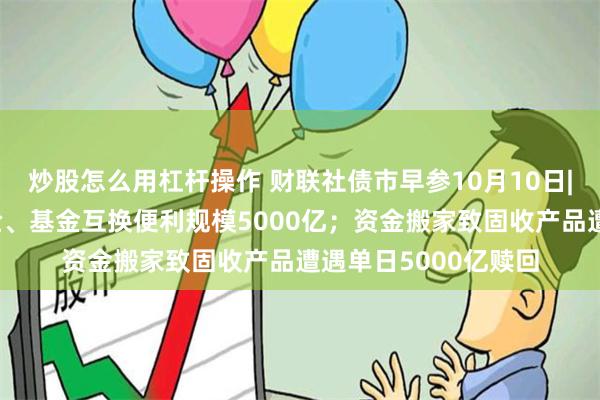 炒股怎么用杠杆操作 财联社债市早参10月10日|央行首期证券、保险、基金互换便利规模5000亿；资金搬家致固收产品遭遇单日5000亿赎回