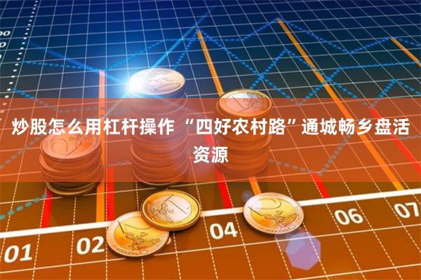 炒股怎么用杠杆操作 “四好农村路”通城畅乡盘活资源