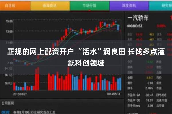 正规的网上配资开户 “活水”润良田 长钱多点灌溉科创领域