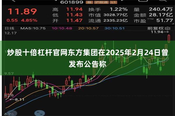 炒股十倍杠杆官网东方集团在2025年2月24日曾发布公告称