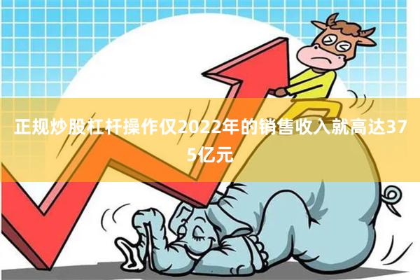 正规炒股杠杆操作仅2022年的销售收入就高达375亿元